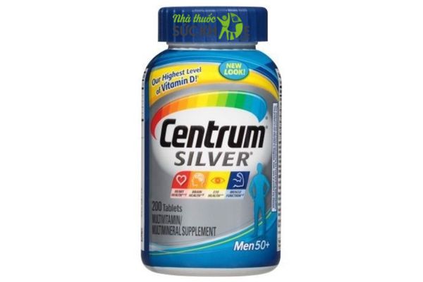 Vitamin tổng hợp cho nam trên 50 Centrum Silver Men 50+