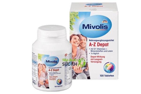 Vitamin tổng hợp của Đức cho người lớn Mivolis A- Z Depot cho người dưới 50