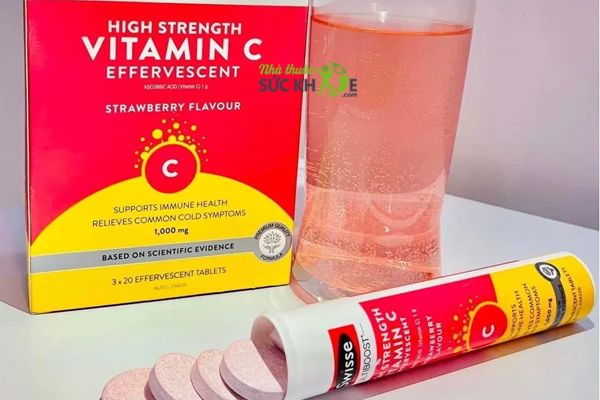 Viên sủi Swisse High Strength Vitamin C 1000mg