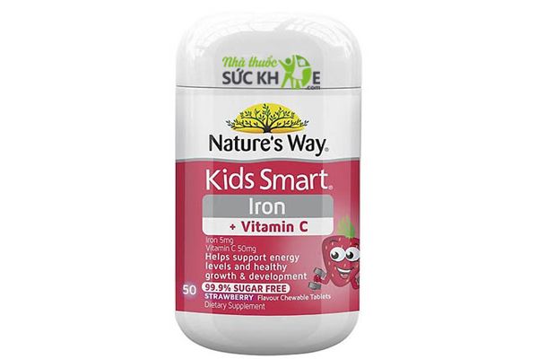 Kẹo dẻo bổ sung sắt và Vitamin C Nature’s Way Kids Smart Iron