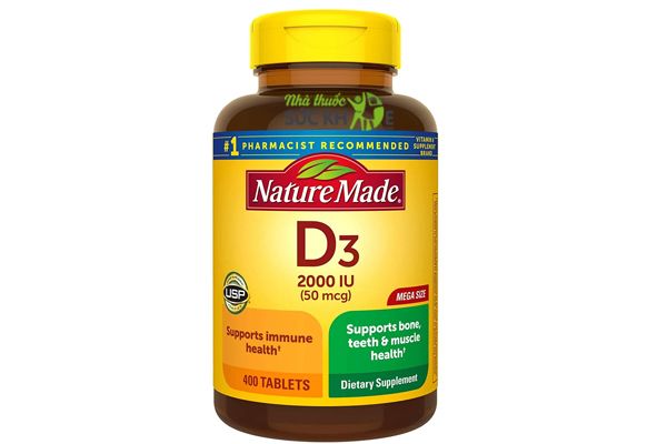 Vitamin D3 Nature Made 50 Mcg 2000 IU