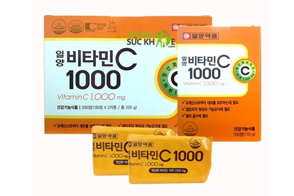 Vỉ Vitamin C 1000mg Hàn Quốc