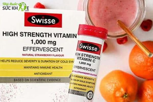 Viên sủi Swisse High Strength Vitamin C 1000mg