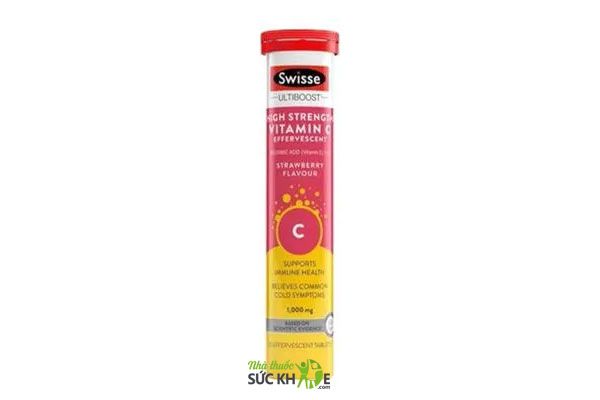 Uống viên sủi vitamin C mỗi ngày có tốt không, Viên sủi vitamin C Swisse High Strength 