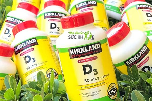 Vitamin D3 2000IU Kirland Signature của Mỹ