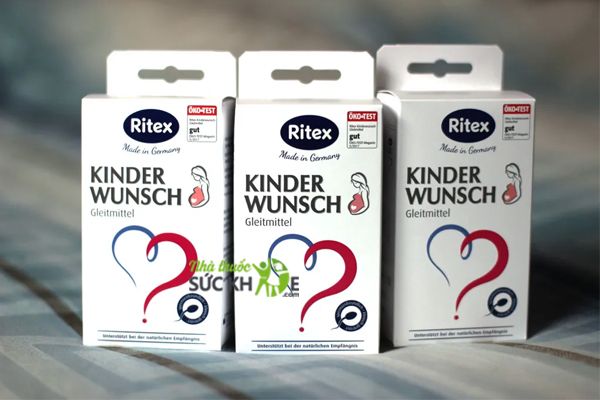 Gel bôi trơn hỗ trợ sinh sản cho nữ Ritex KinderWunsch Gleitmittel