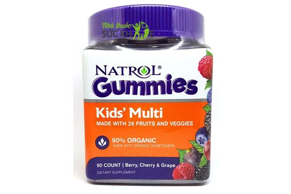 Kẹo vitamin tổng hợp cho bé Natrol Gummies Kids Multi 