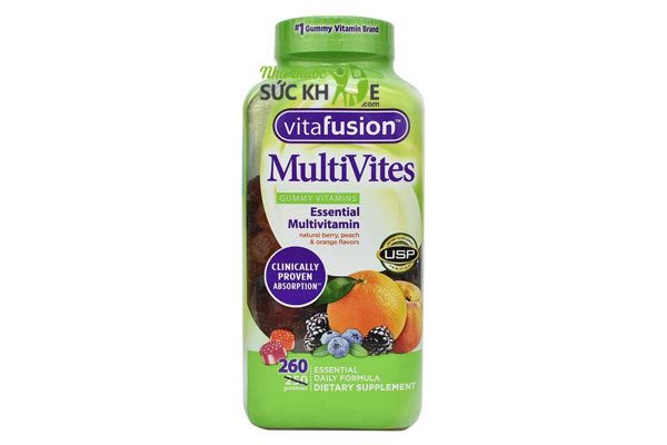 Kẹo vitamin tổng hợp VitaFusion MultiVites, kẹo vitamin tổng hợp cho nữ