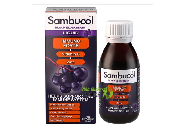 Tthuốc tăng sức đề kháng đường hô hấp cho trẻ Sambucol Immuno Forte