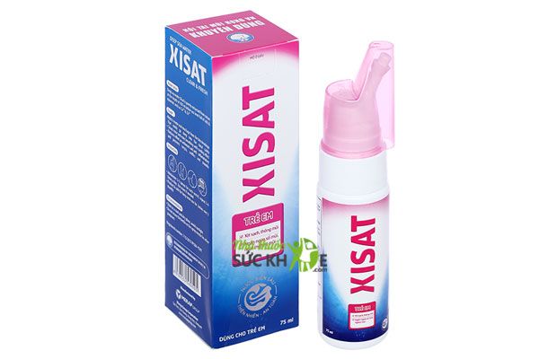 Thuốc xịt mũi Xisat hồng cho trẻ em
