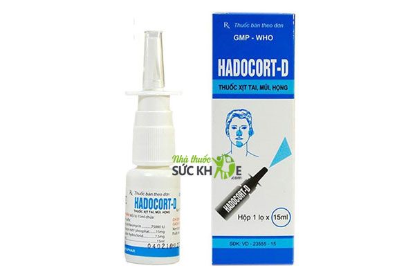 Thuốc xịt viêm mũi dị ứng Hadocort-D