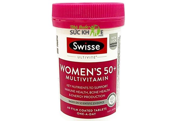 Vitamin tổng hợp cho nữ trên 50 tuổi Swisse Womens Ultivite 50++