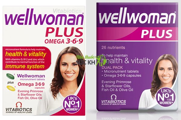 Vitamin Wellwoman Plus Omega 3,6,9 cho phụ nữ trên 20 tuổi