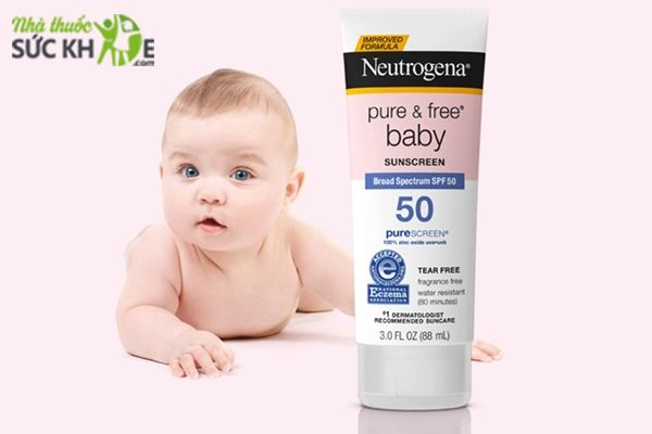 Kem chống nắng cho bé Neutrogena Pure & Free Baby SPF 50