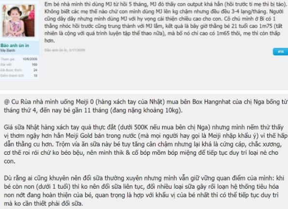 review Sữa Meiji số 0 cho trẻ sơ sinh từ 0 - 1 tuổi 