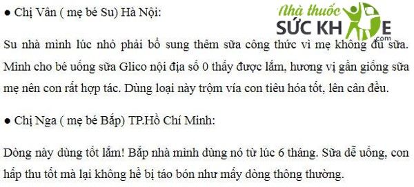 review sữa Glico Icreo