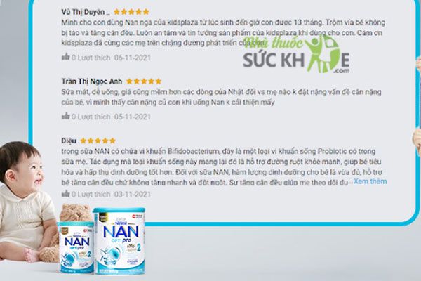 review sữa Nan Optipro số 1 