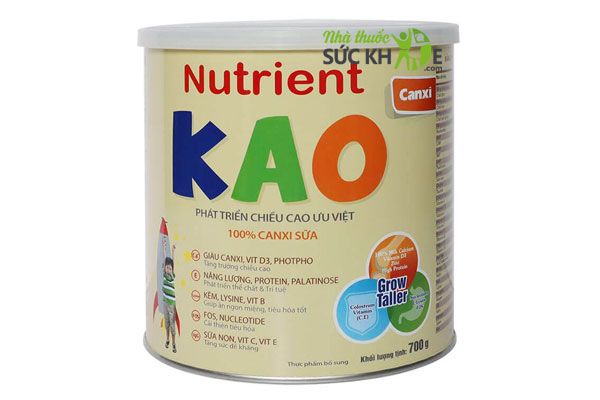 Sữa Nutrient Kao cho trẻ từ 1 - 6 tuổi