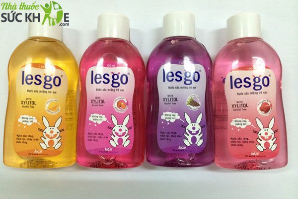 Nước súc miệng cho trẻ em 2 tuổi Lesgo 