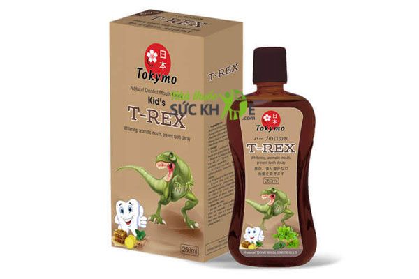 Nước súc miệng trẻ em Nhật Bản T-Rex 