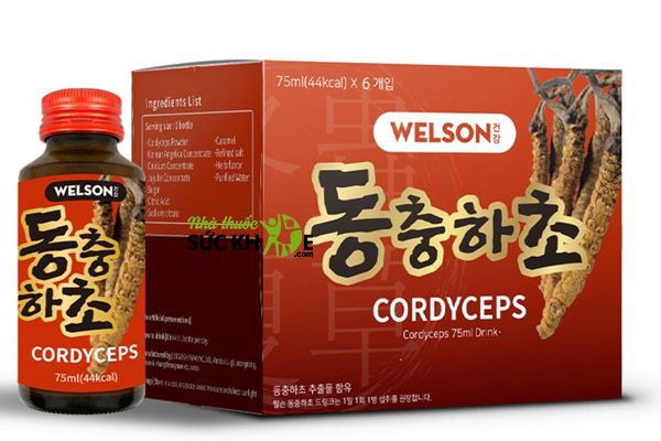 Nước uống đông trùng hạ thảo Hàn Quốc Welson Cordyceps