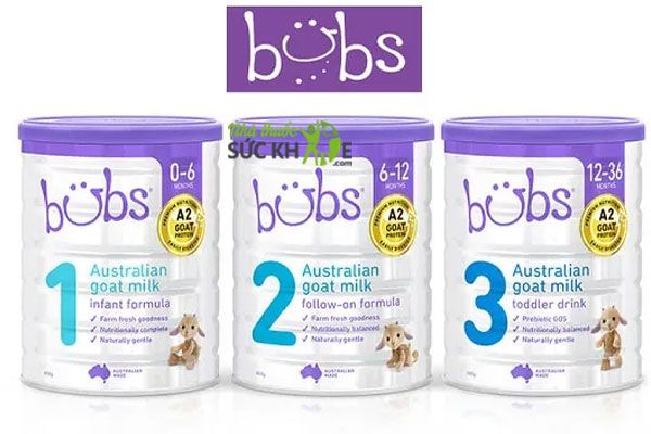 Sữa dê Bubs Organic Goat Milk Úc giúp bé tăng cân khỏe mạnh 