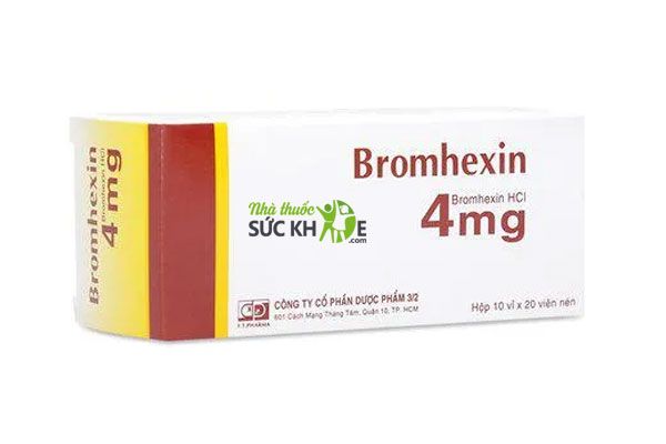 Thuốc trị tan đờm phế quản Bromhexin