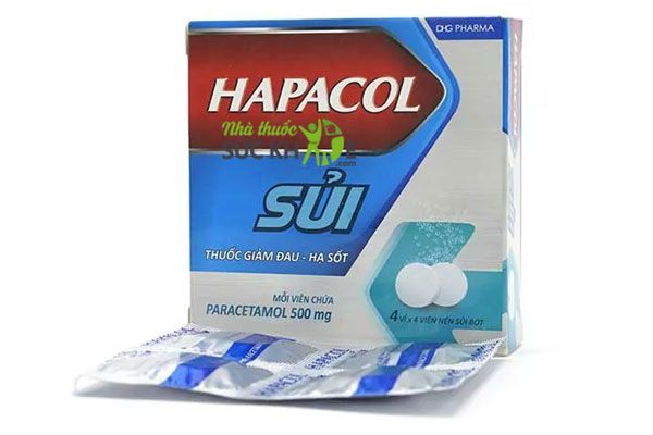 Viên sủi Hapacol giảm đau hạ sốt