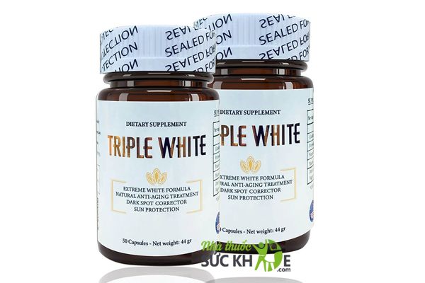 Viên uống trắng da của Mỹ Triple White