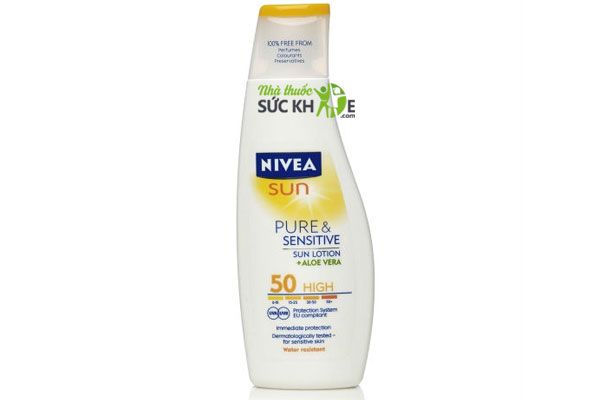 Kem chống nắng Nivea của Đức Nivea Sun Pure Sensitive SPF 50+