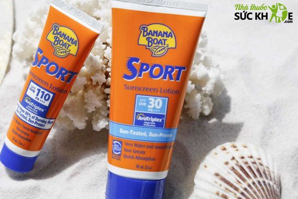 Review kem chống nắng đi biển cho body Banana Boat Sport Sunscreen Lotion