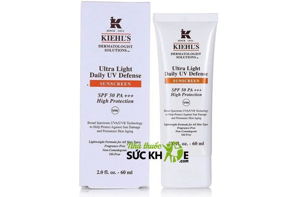 Kem chống nắng cho da mặt của Mỹ Kiehl’s Ultra Light Daily UV Defense
