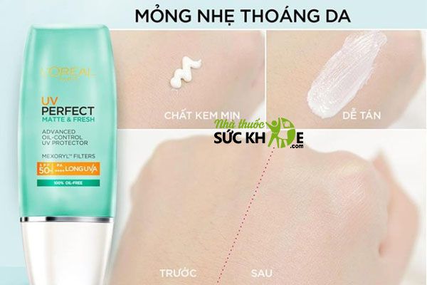 Kem chống nắng L’Oreal UV Perfect Matte and Fresh
