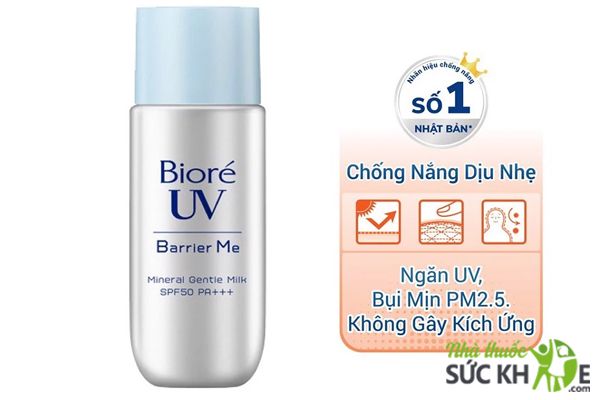 Sữa chống nắng Biore UV Barrier Me Mineral Gentle Milk