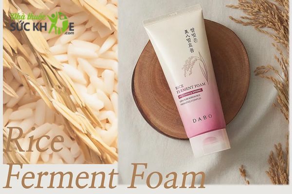 Sữa rửa mặt gạo Dabo Rice Ferment Foam Whitening & Shining 