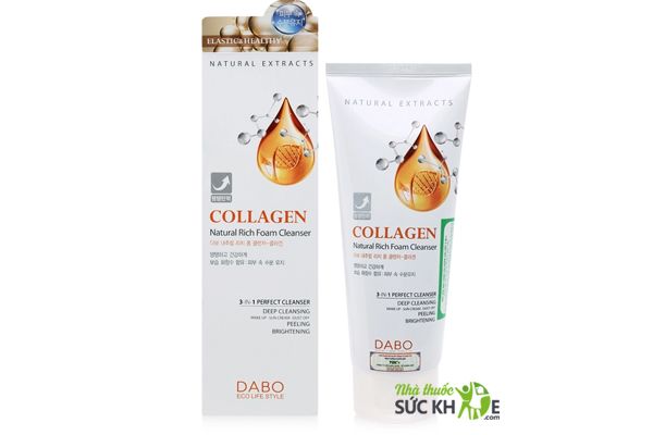 Sữa rửa mặt Dabo Collagen 3in1 Hàn Quốc