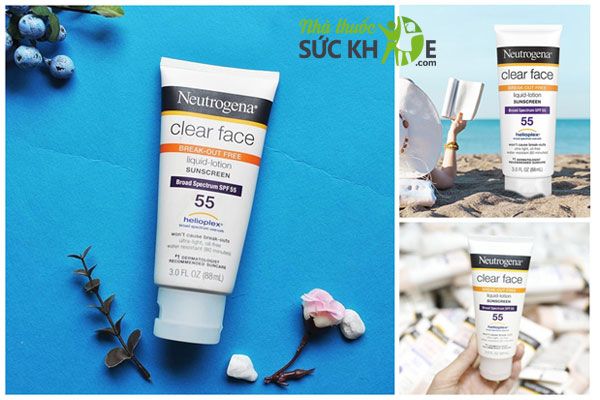 Kem chống nắng Neutrogena Clear Face Break-Out Free SPF 55 