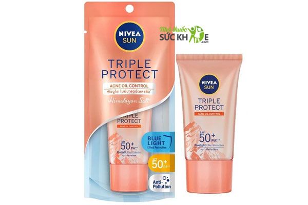 Kem chống nắng Nivea cho da mụn Triple Protect Acne Oil Control