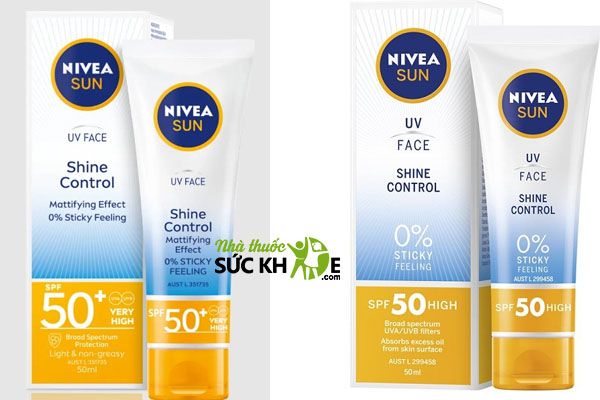Kem chống nắng cho  da treatment giá rẻ Nivea Sun Shine Control