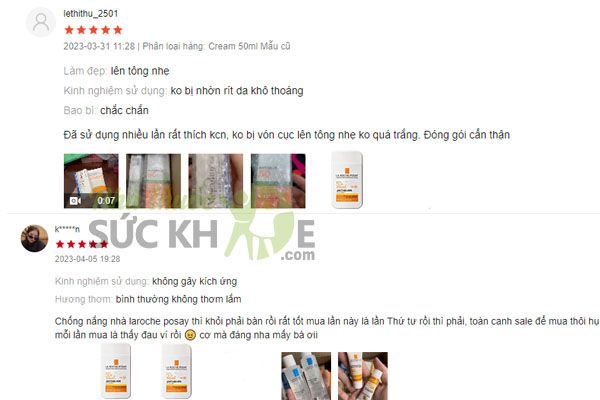 Review kem chống nắng La Roche Posay cho da khô Pocket từ người dùng