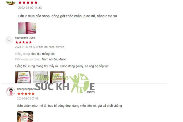 Review viên uống Nature’s Way Beauty Collagen từ người dùng Shopee