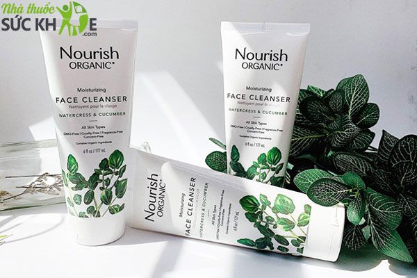 Sữa rửa mặt hữu cơ Nourish Organic Moisturizing Face Cleanser