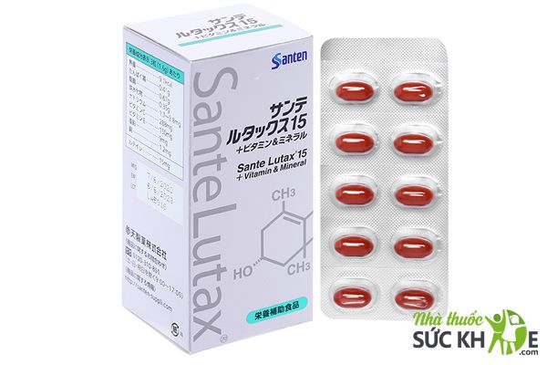 Viên uống bổ mắt Sante Lutax 15 + Vitamin and Mineral