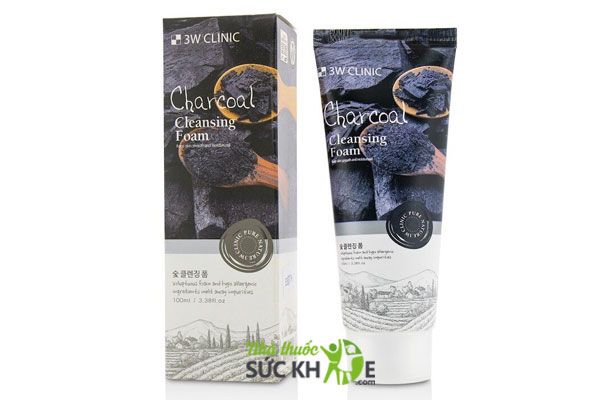 Sữa rửa mặt than hoạt tính cho nữ 3W Clinic