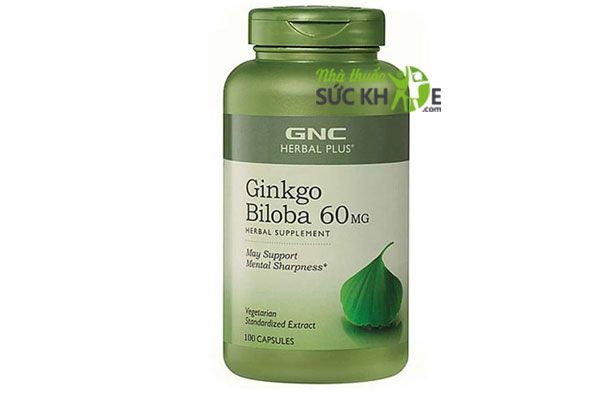 Viên uống bổ não GNC Herbal Plus Ginkgo Biloba 60mg