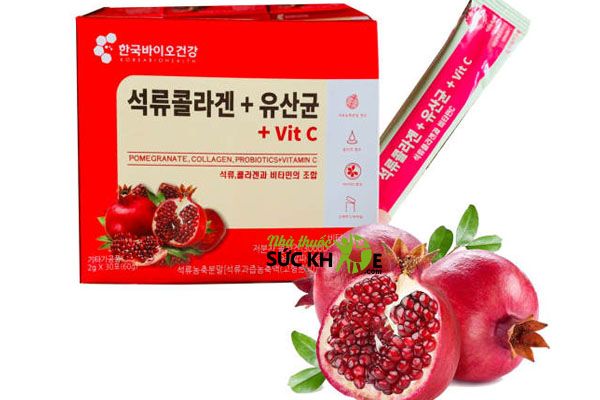 Collagen lựu đỏ Hàn Quốc + Vitamin C Bio Cell