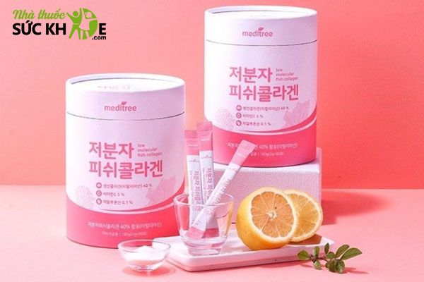  Collagen Hàn Quốc dạng gói màu hồng Meditree