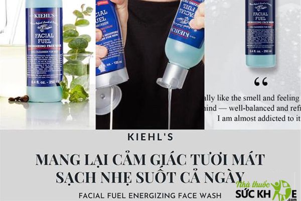Sữa rửa mặt Kiehl’s cho nam Facial Fuel Energizing Face Wash