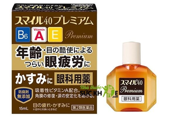 Thuốc nhỏ mắt Nhật Bản Lion Smile 40 Premium