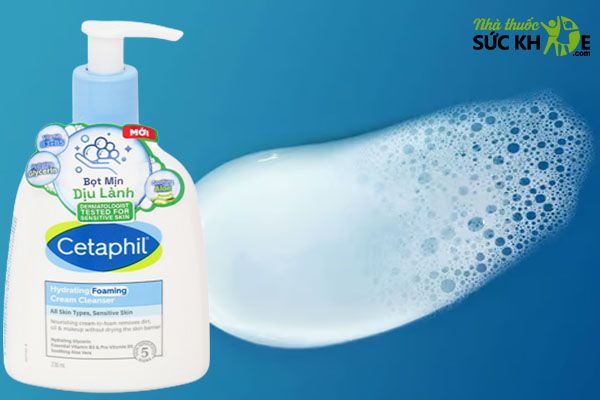 Sữa rửa mặt Cetaphil tạo bọt Hydrating Foaming Cream Cleanse